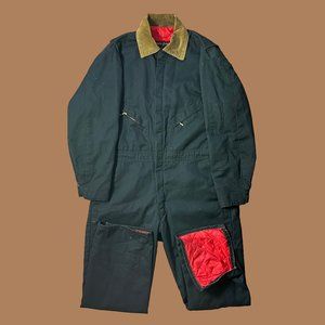 vintage 90s zero-zone black insulated coveralls